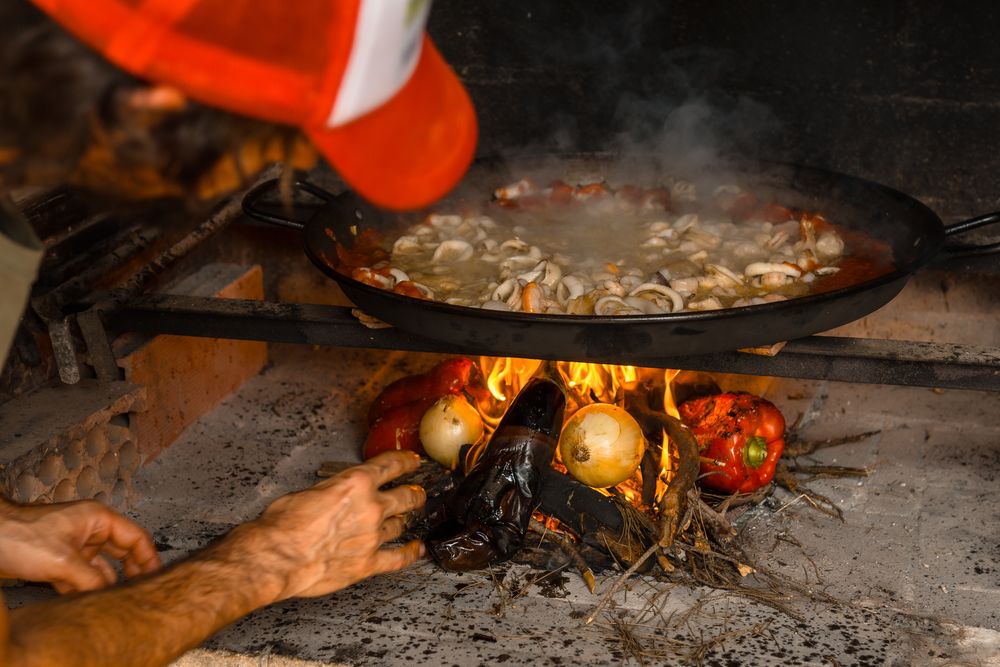 Kochen am offenen Feuer